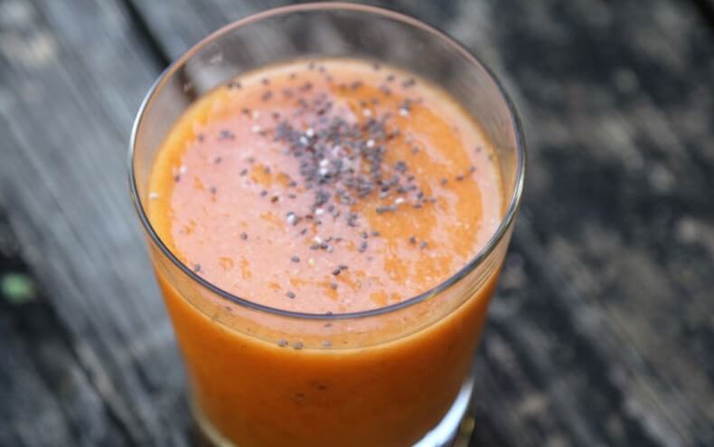 Photo of cleanse the colon with this papaya-oatmeal smoothie