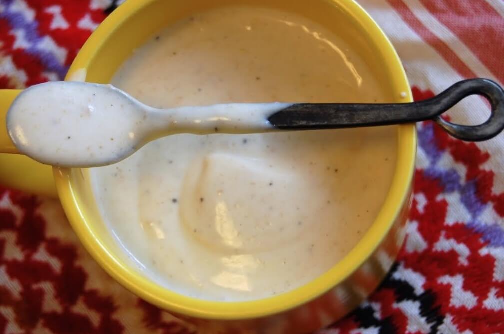 homemade yogurt sauce